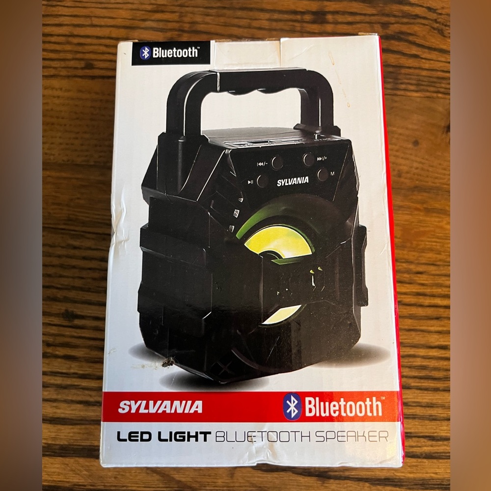 Sylvania LED light Bluetooth speaker still in the box!